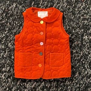 Amber color corduroyed vest new without tags